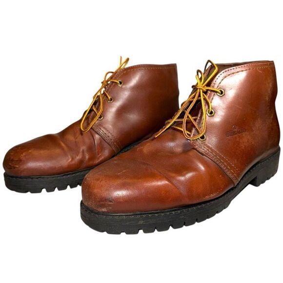 SEBAGO Dryside Waterproof Leather Chukka Boot 6 Hex Eye Lug Sole 11 Wide USA 11W - Picture 5 of 8